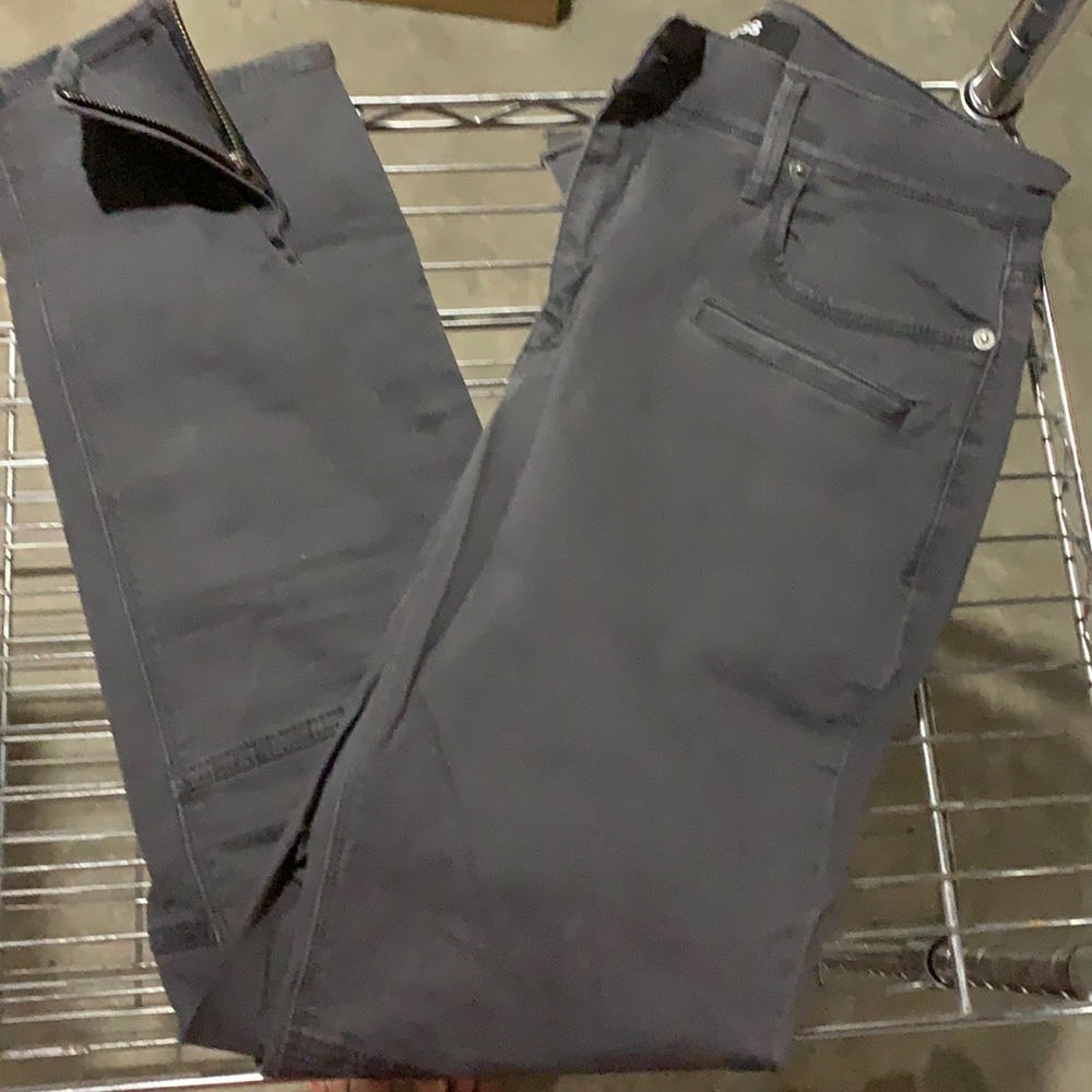 Zip hem express moto Jean ankle legging 8L